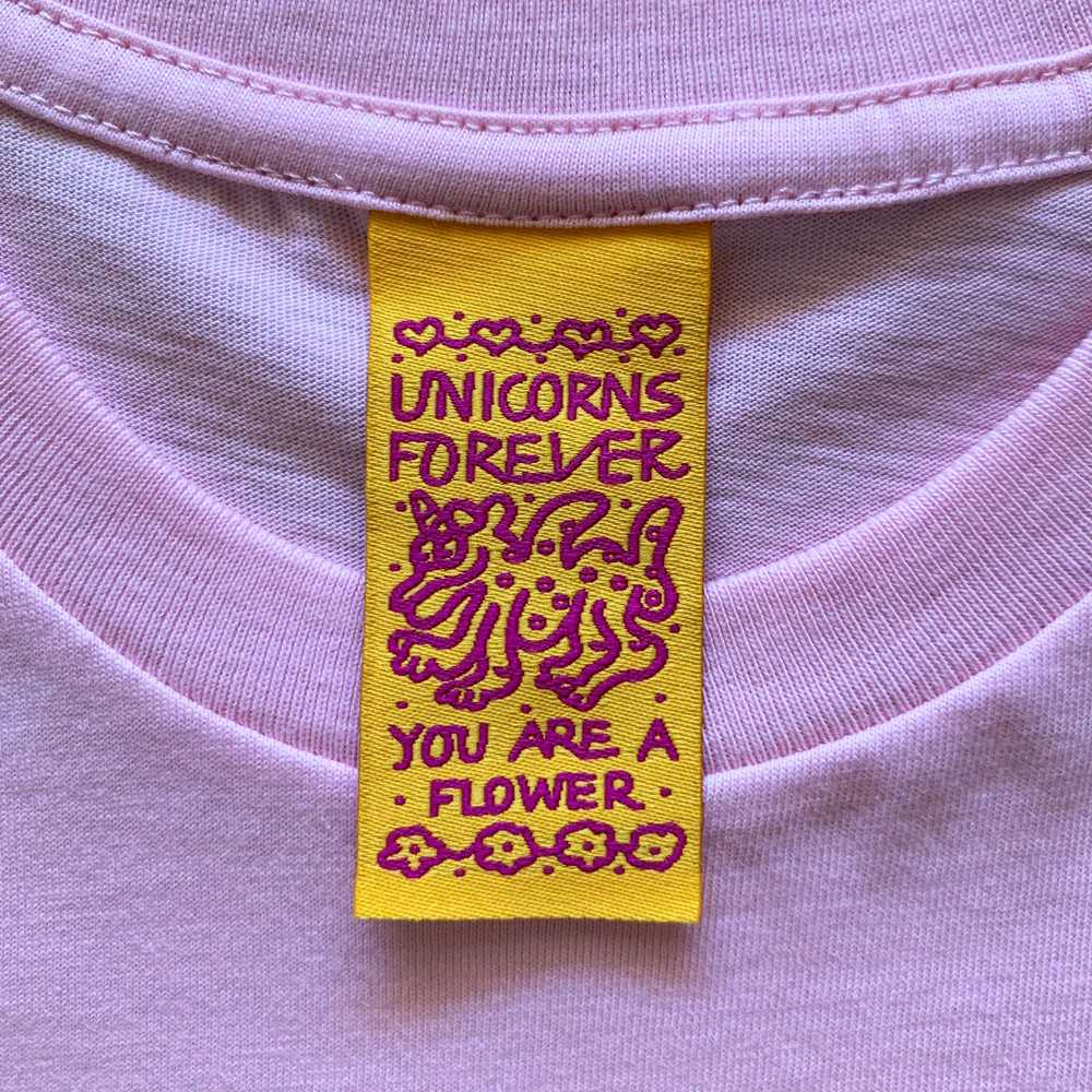 Colourful Illustration Kids T-shirt Unicorn Pink