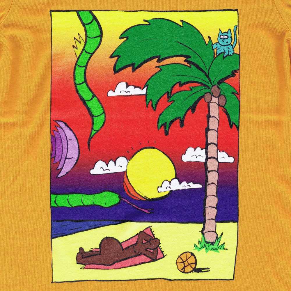 Colourful Illustration Kids T-shirt Snake Beach Yellow