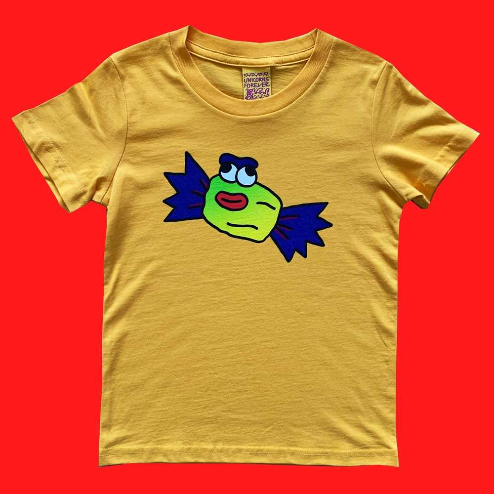 Colourful Illustration Kids T-shirt Lolly Yellow