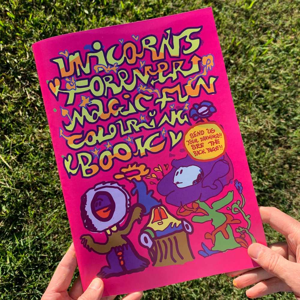 Unique Children's Magic Fun Colouring Book with 50 Pages of Crazy Illustrations