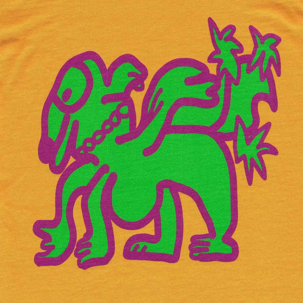 Colourful Illustration Kids T-shirt Reindeer Yellow